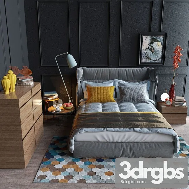 Alf Oregon Bed 3D Model Free