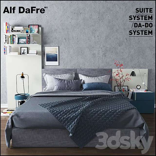 Alf Suite System Bed 3D Model