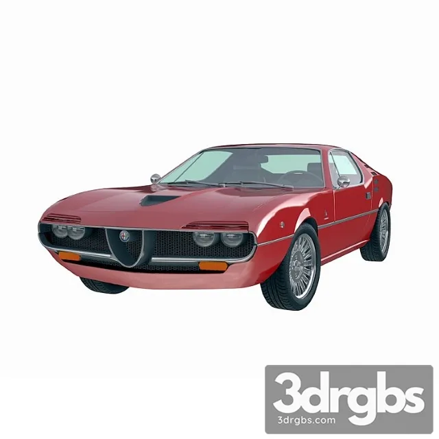 Alfa Romeo Montreal 1970 1 3D Model Free