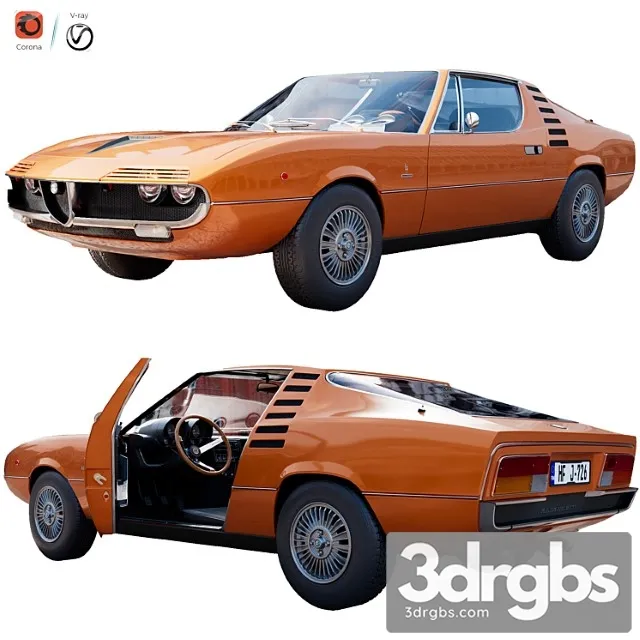 Alfa Romeo Montreal 3D Model Free