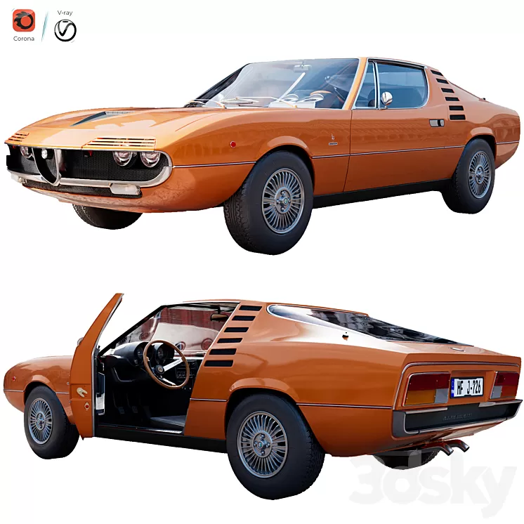 Alfa Romeo Montreal 3D Model Free