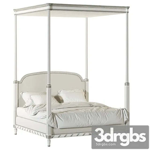Alfonso marina louis xvi bed 2 3D Model Free