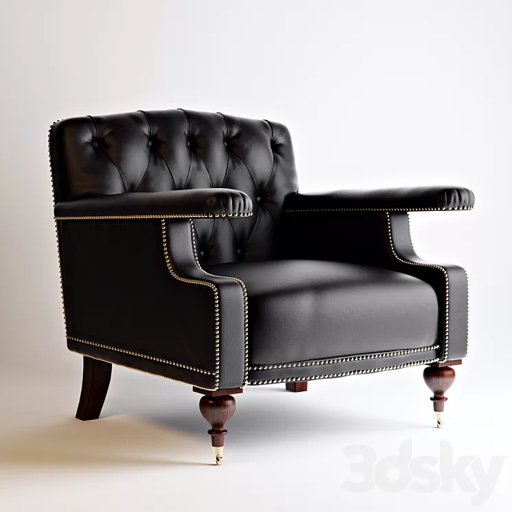 ALFRED CLUB CHAIR 3D Model