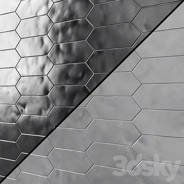 Aliante Porcelain Tile in Matte 3D Model