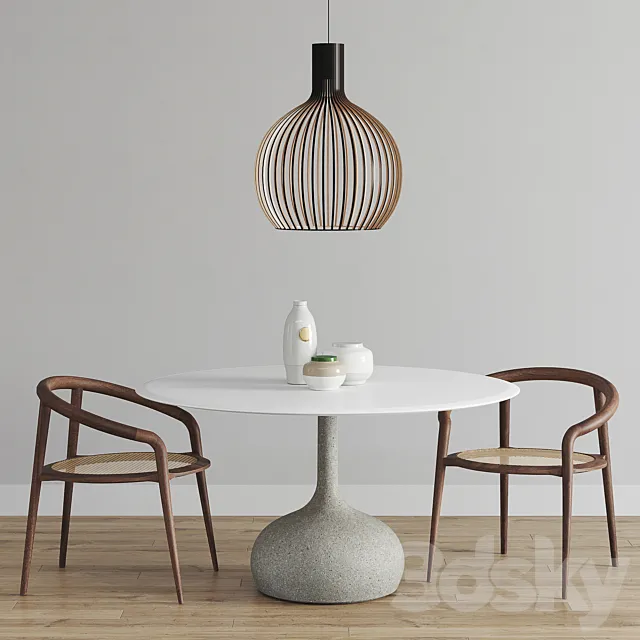 Alias ??Saen Round Table set 3DModel