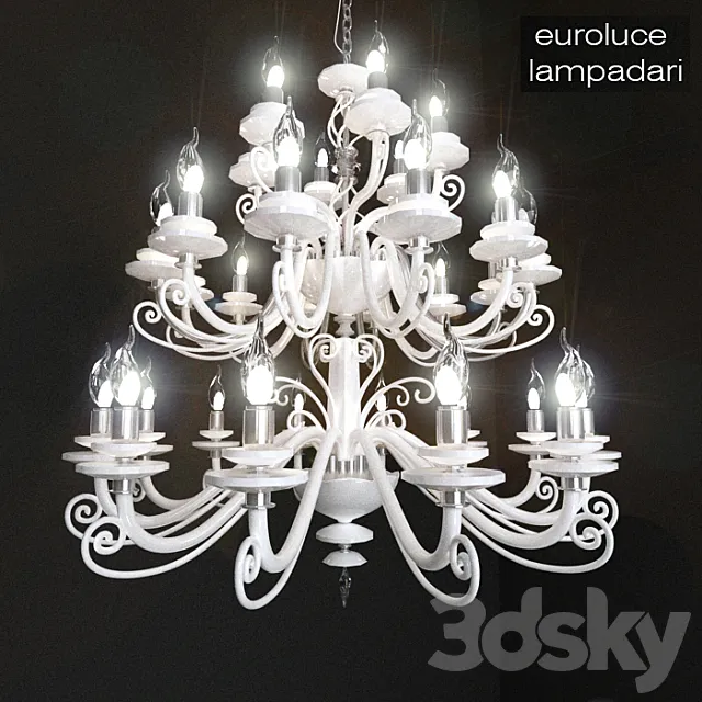 Alicante White Euroluce Lampadari 3DModel