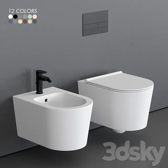 Alice Ceramica Form Wall-Hung WC 3DModel