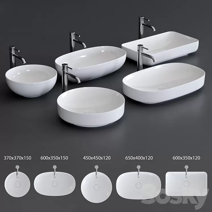 Alice Ceramica Form Washbasin 3D Model