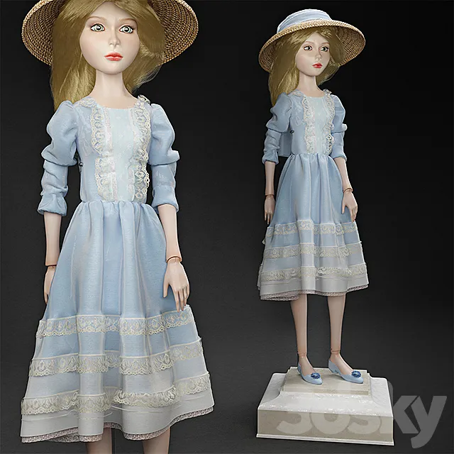 Alice Doll 3D Model