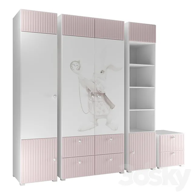 Alice Hoff Nursery Furniture 3D Model