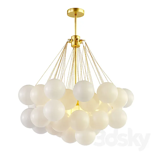 Aliexpress bubbles cloud chandelier 3D Model