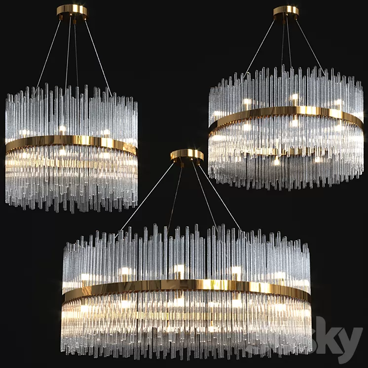 AliExpress Luxury Gold Ring Pendant 3D Model Free