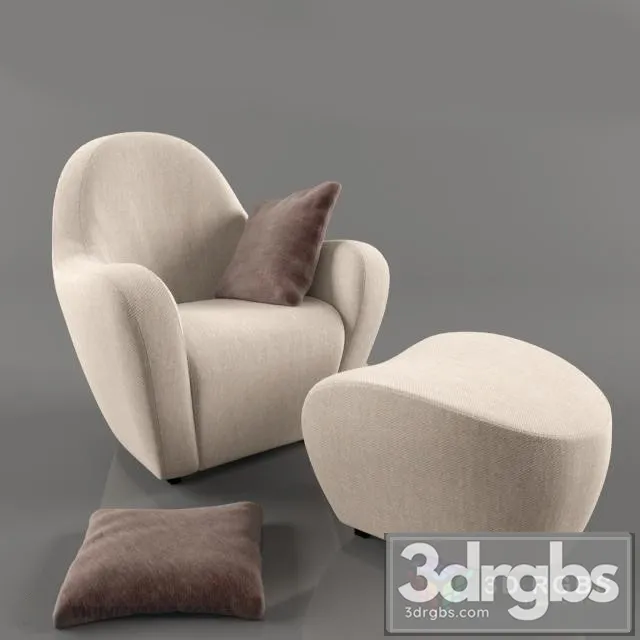 Alivar Fortuna Arm Chair 3D Model Free