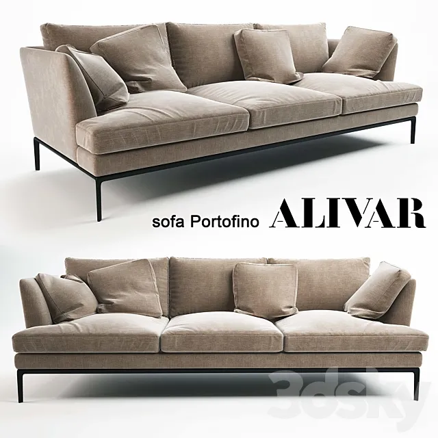 ALIVAR sofa Portofino 3D Model