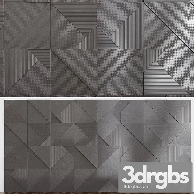 Alivio stripes 3d gypsum panels 3D Model Free