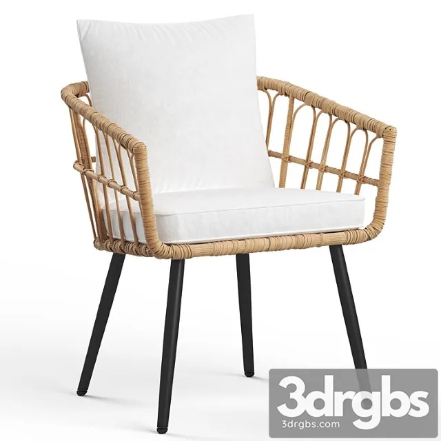 Aliyah wicker rattan armchair