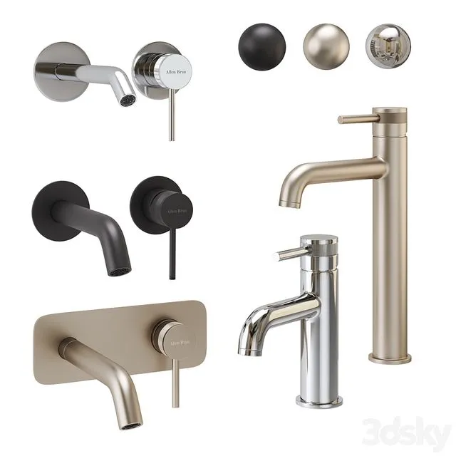 Allen Brau Priority Basin Faucet Set 3D Model