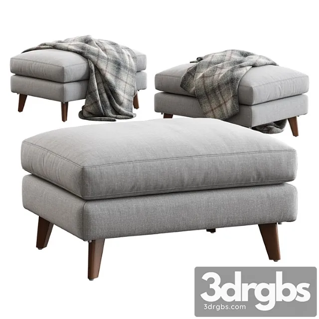 allie jade ottoman 3D Model Free