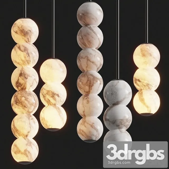 Allied Maker Pearl Pendant Lamps 3D Model Free