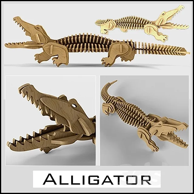 Alligator 3D Model