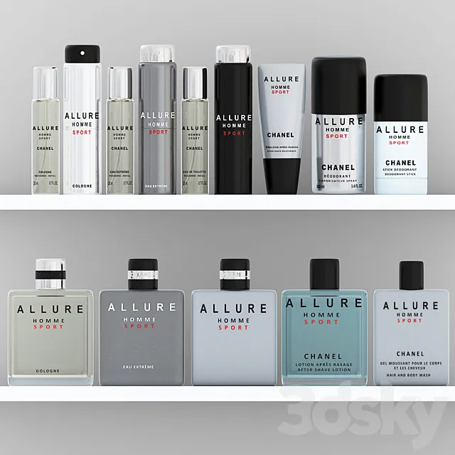 Allure Homme Sport Set 3D Model