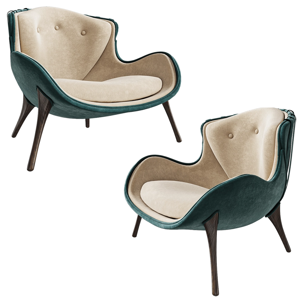 ALMA de LUCE - Armchair Costa Nova 3D Model