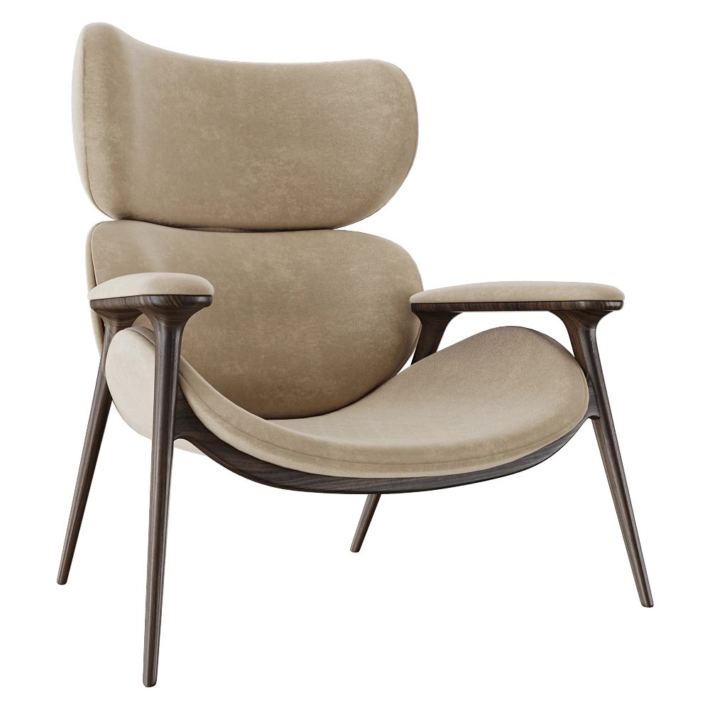 ALMA de LUCE - Armchair Khepri Tall 3D Model