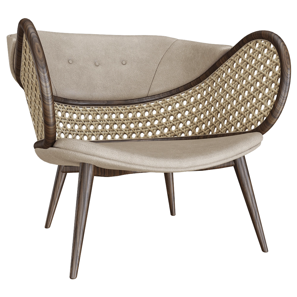 ALMA de LUCE - Armchair Mudhif 3D Model