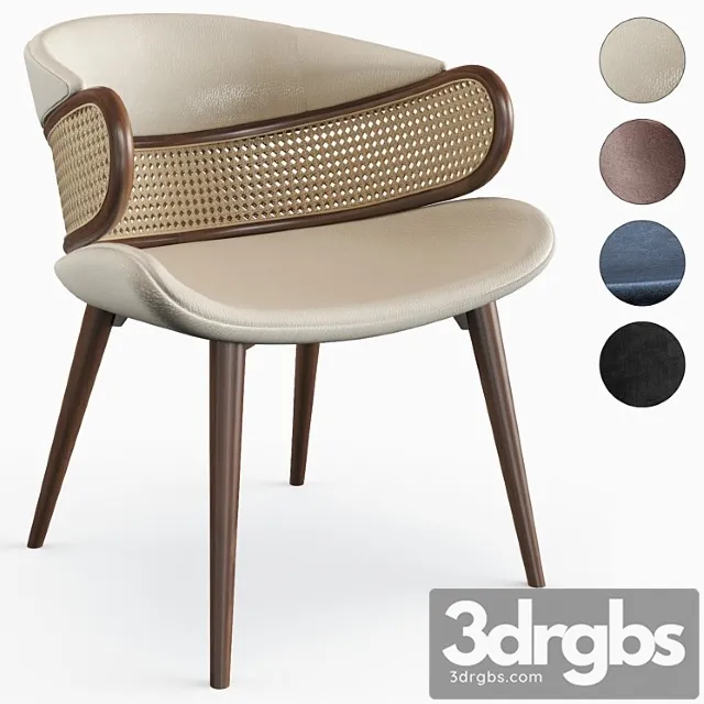 Alma De Luce Mudhif Dining Chair 3D Model Free