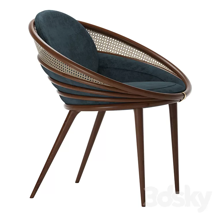 Alma De Luce Ndebele Chair 3D Model Free