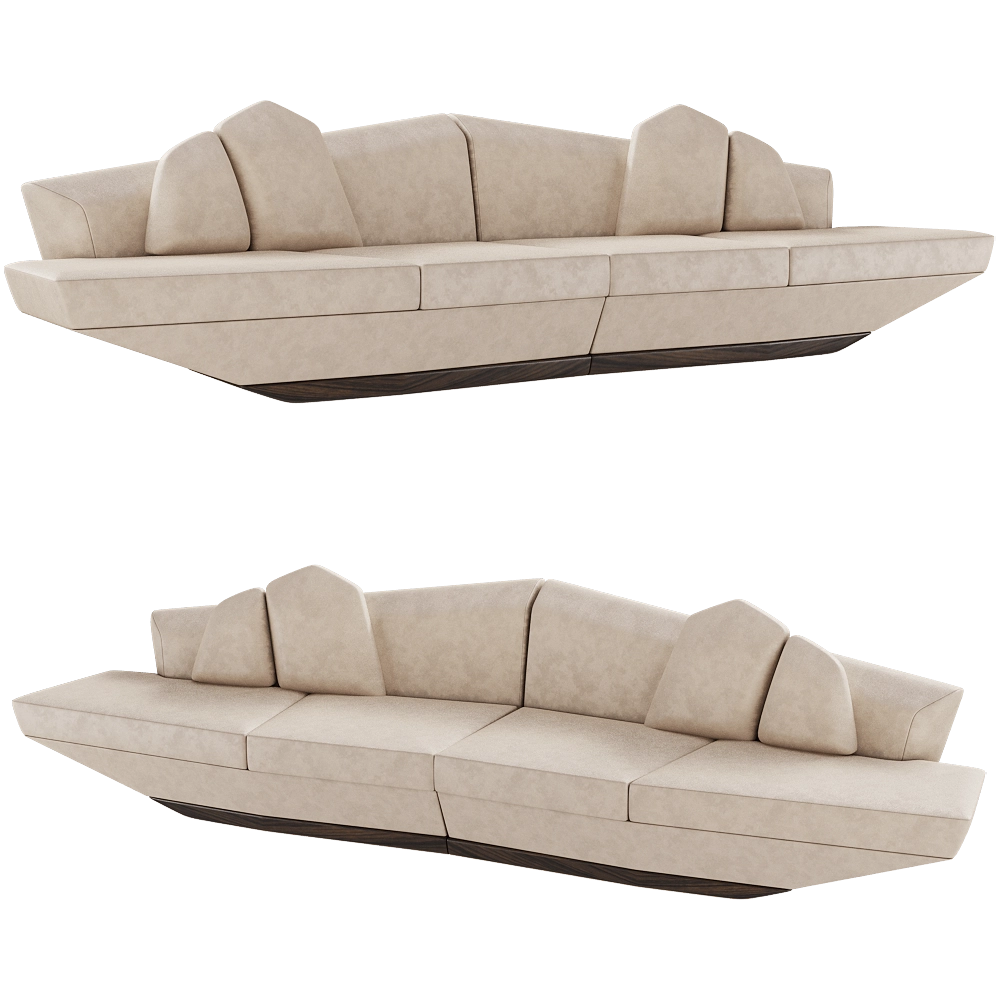 ALMA de LUCE - Sofa Ghadames Rect 3D Model