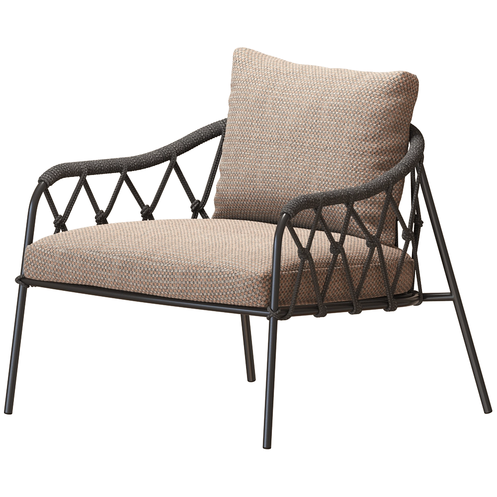 Alma design - Outdoor armchair Scala 3D Model