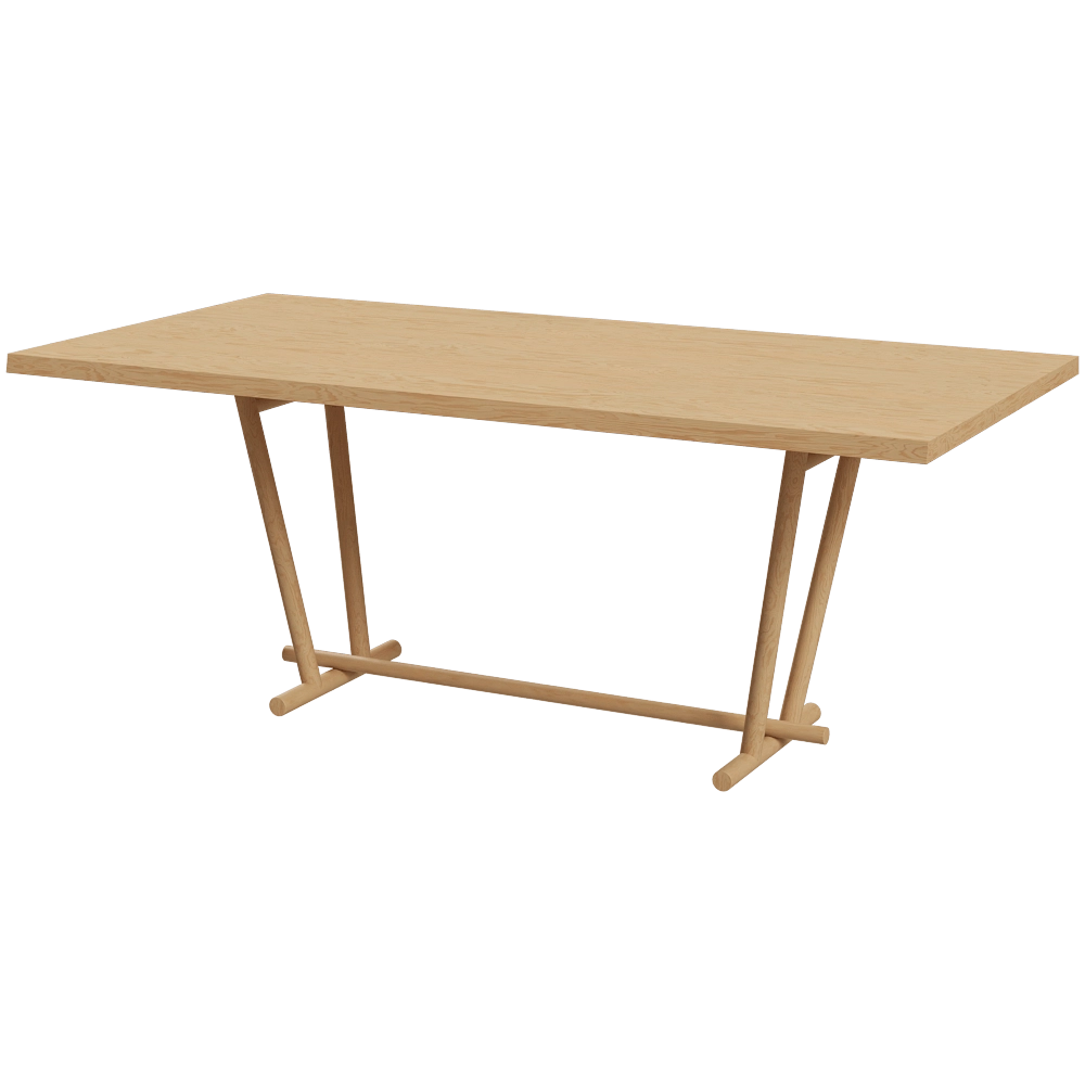 Alma design - Table Woodbridge 750mm 3D Model