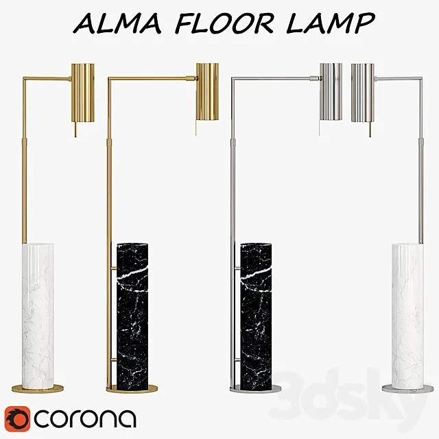 alma floor lamp 3DModel