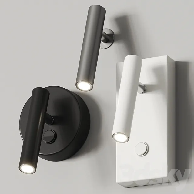 Alma Light Miniflat Wall Lamps 3D Model