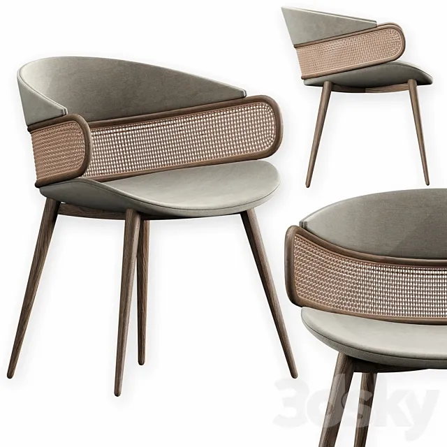 AlmaDeLuce Mudhif Dining Chair 3D Model