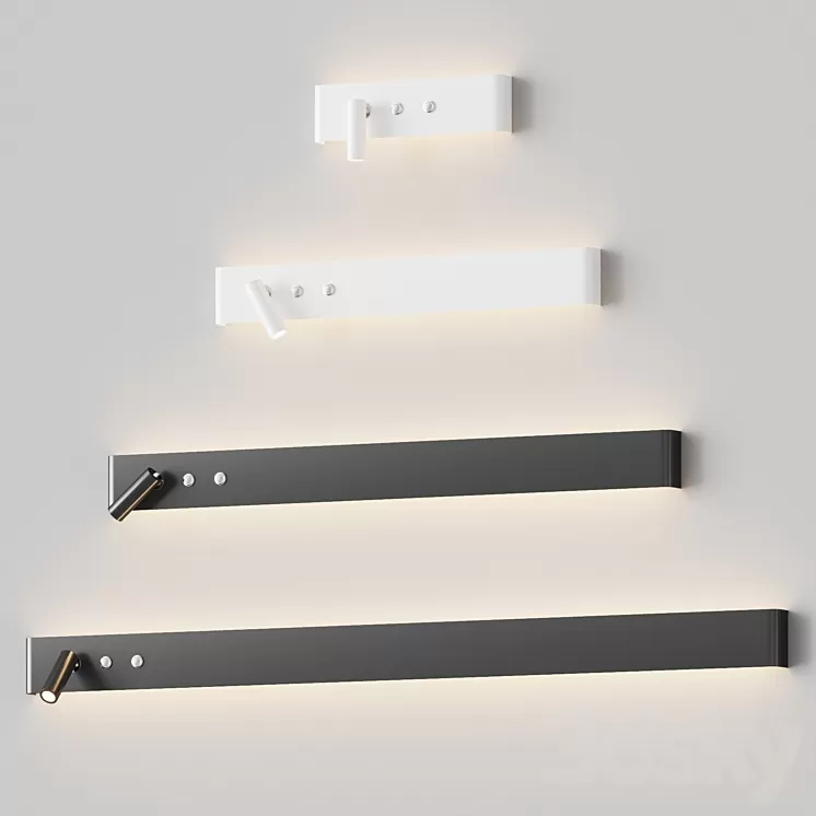 Almara - Modern Bedside Wall Lamp Sconce 3D Model Free