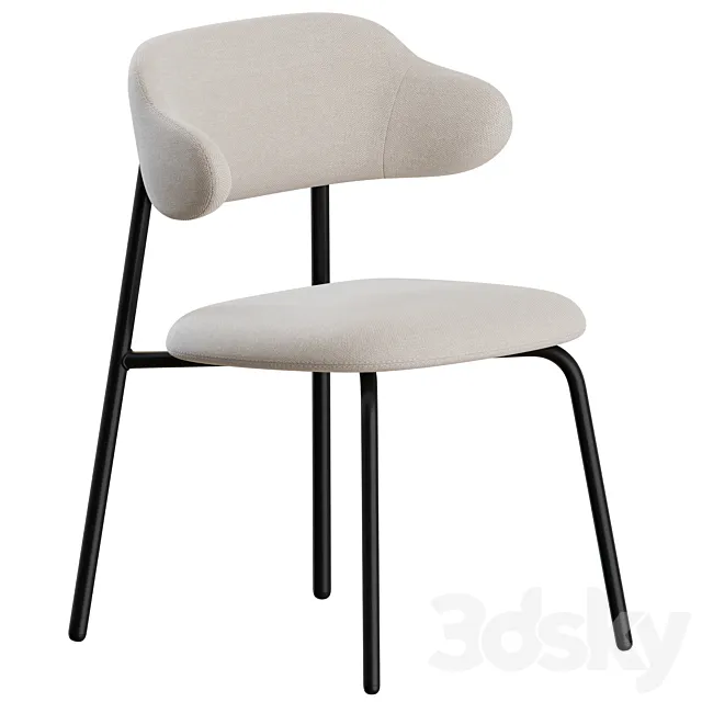 Aloa Dining Chair 02 by Artifort 3D Model