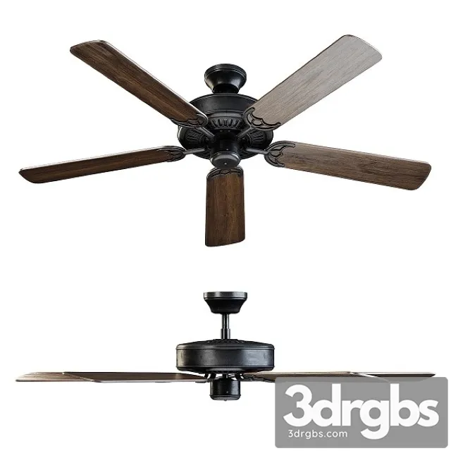 Aloha Brown Ceiling Fan 3D Model Free