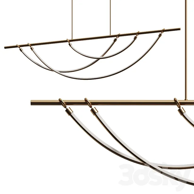 Alora Aryas Linear Pendant Lamp 3DModel