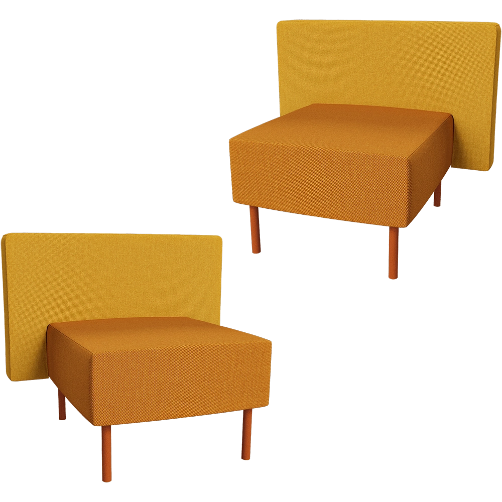 Alot - Modular armchair Mob without armrests 2 3D Model