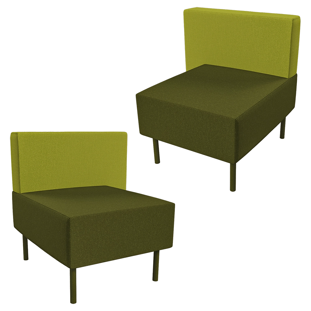 Alot - Modular armchair Mob without armrests 3D Model