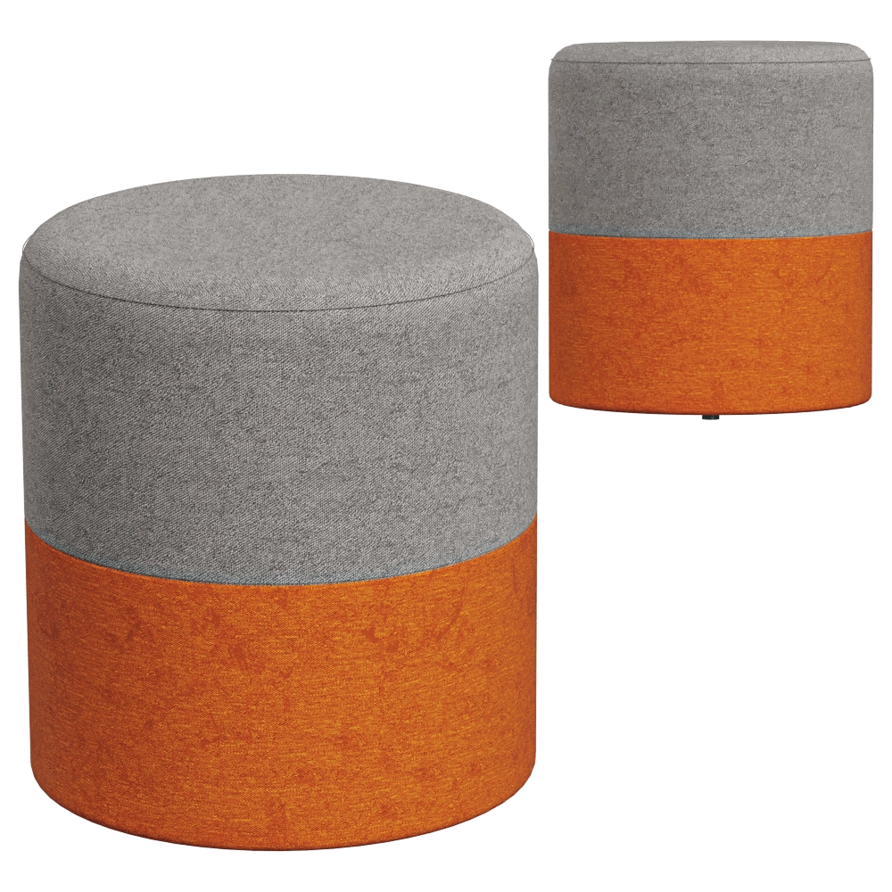 Alot  - Pouf Gea Double 3D Model