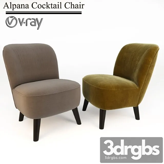Alpana Cocktail Chair 3D Model Free