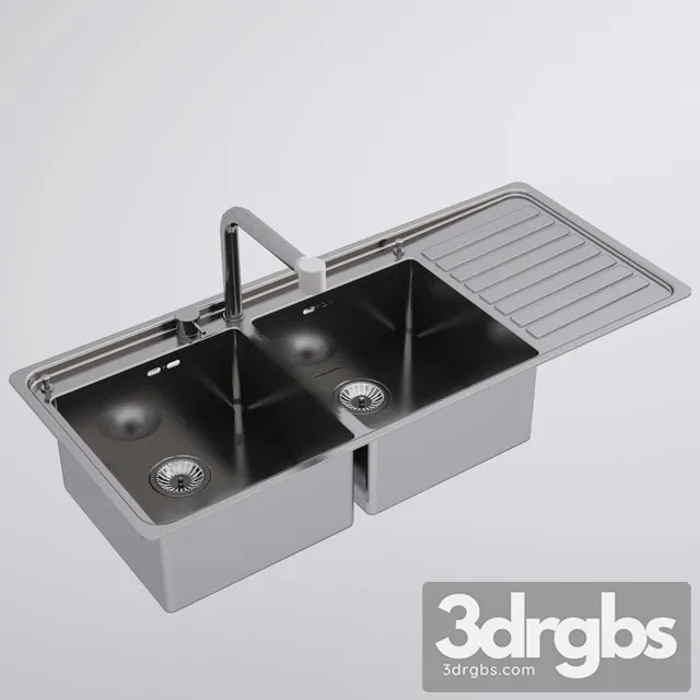 Alpes Inox Kitchen Sink 3D Model Free