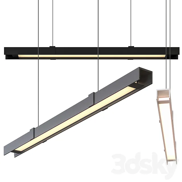 Alpha Linear Suspension Light By Kuzco Lighting 3DModel