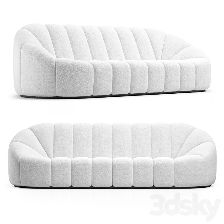 Alpha Sofa 3 seater / Pierre Paulin 3D Model