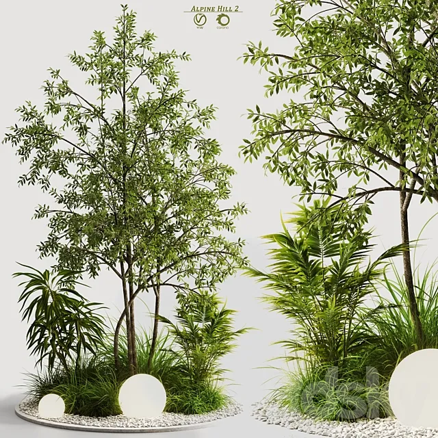 Alpine hill 2 3D Model