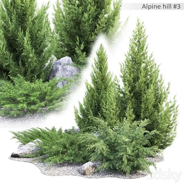 Alpine hill # 3 3D Model