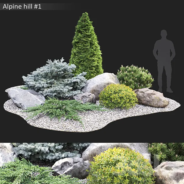 Alpine hill 3DModel